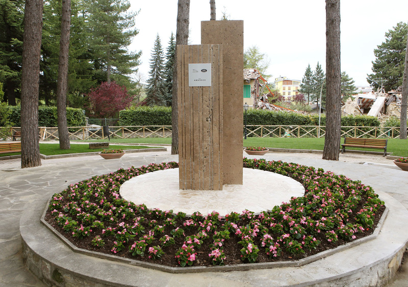 Land Rover, inaugurato ad Amatrice il Giardino degli Alberi