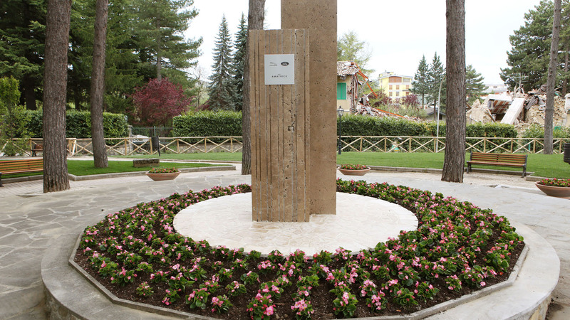 Land Rover, inaugurato ad Amatrice il Giardino degli Alberi