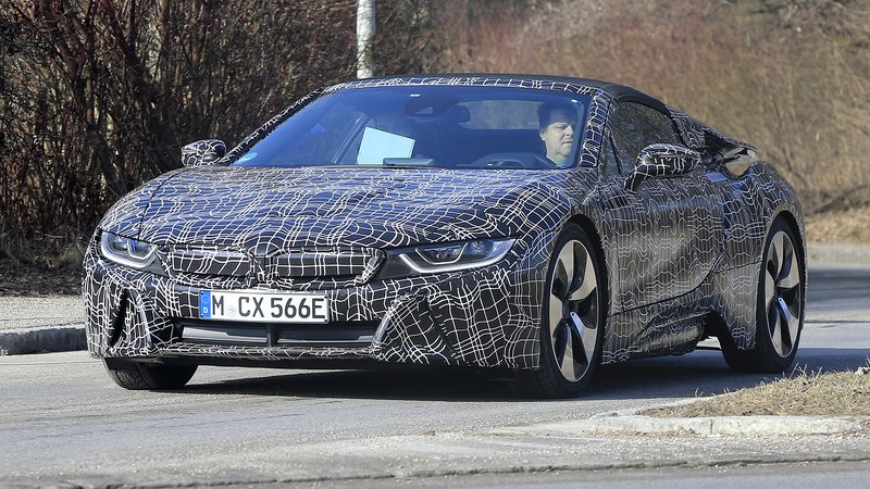 BMW i8 Spyder, in corso i collaudi per il 2018