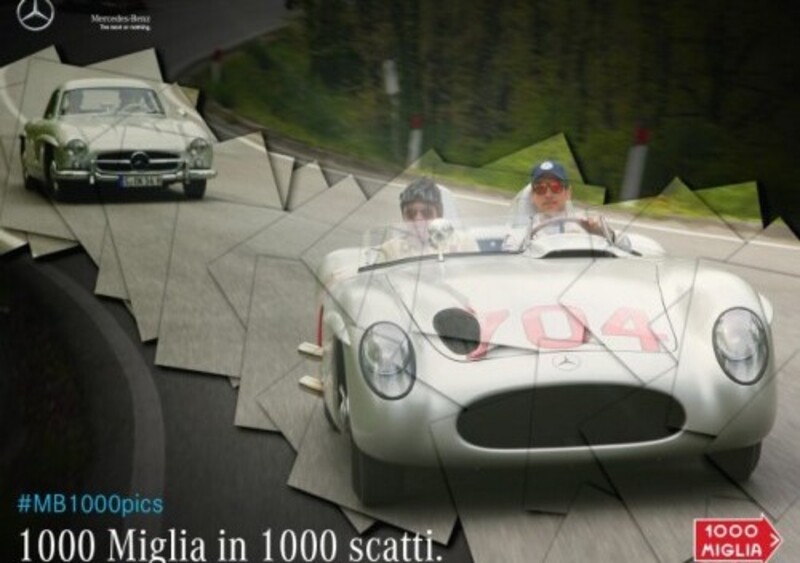 Mercedes, alla Mille Miglia con dieci auto