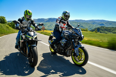 Yamaha MT-10 VS Kawasaki Z1000R: 2 nude con 300 cavalli