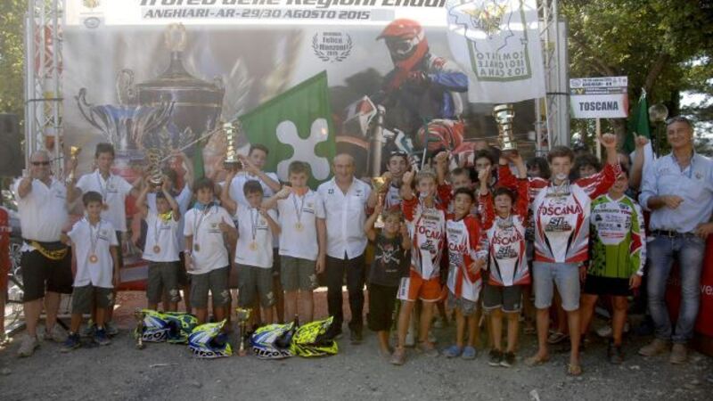 Minienduro: la Lombardia vince il trofeo delle regioni 