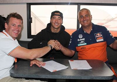 Coldenhoff con Cairoli e De Carli sulla KTM nel 2016