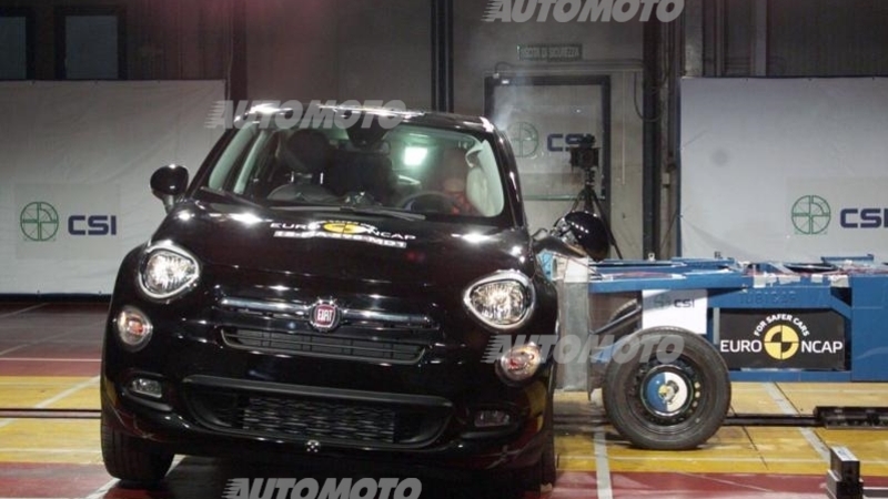 Fiat 500X, quattro stelle nei crash test Euro NCAP