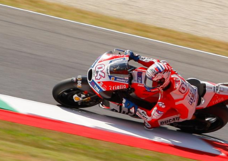 MotoGP 2017. Dovizioso &egrave; il pi&ugrave; veloce nelle FP1 al Mugello