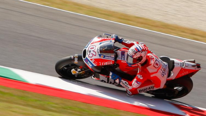 MotoGP 2017. Dovizioso &egrave; il pi&ugrave; veloce nelle FP1 al Mugello