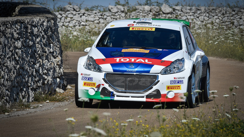 CIR 2017 Salento 1a Tappa. Andreucci e Peugeot: Implacabili!