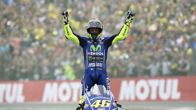 MotoGP 2017. Rossi: "Che bello vincere anche nel 2017"