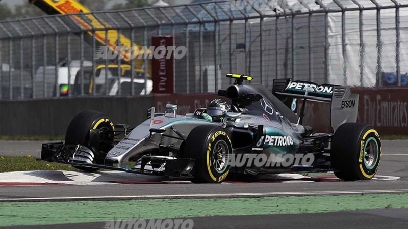 F1, Gp Canada 2015, FP3: due bandiere rosse, Rosberg al top