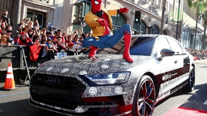 Audi A8 2018, al cinema con Spiderman