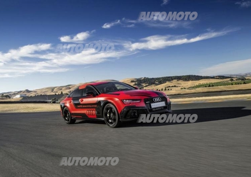 Audi RS 7 Sportback a guida autonoma, in pista va meglio di un vero pilota