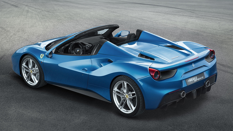 Ferrari 488 Spider: V8 biturbo per 670 CV en plein air