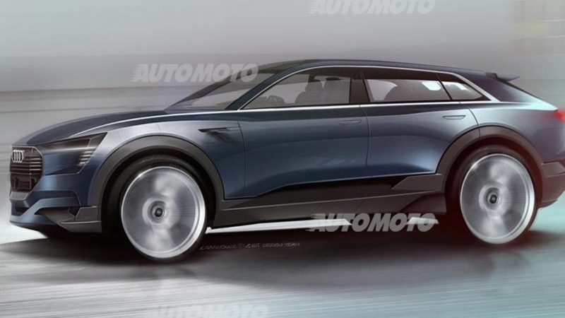 Audi Q6, ecco la versione elettrica e-tron quattro concept