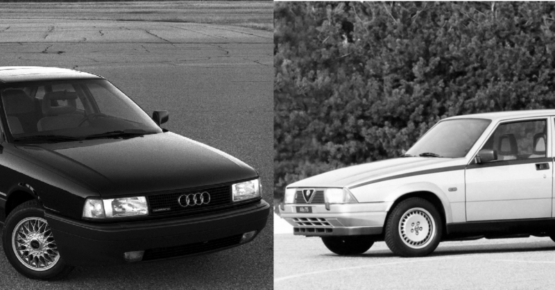 5 lustri fa, Confronto: Alfa 75 Vs Audi 80 (B3)