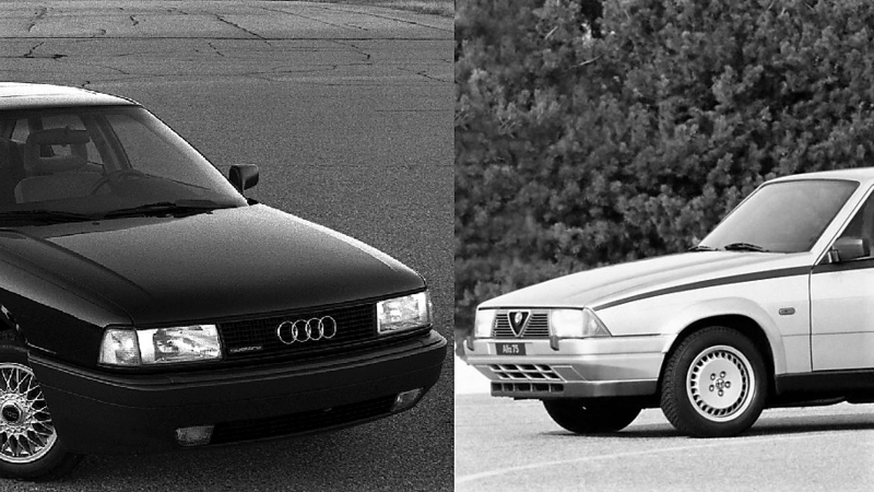 5 lustri fa, Confronto: Alfa 75 Vs Audi 80 (B3)