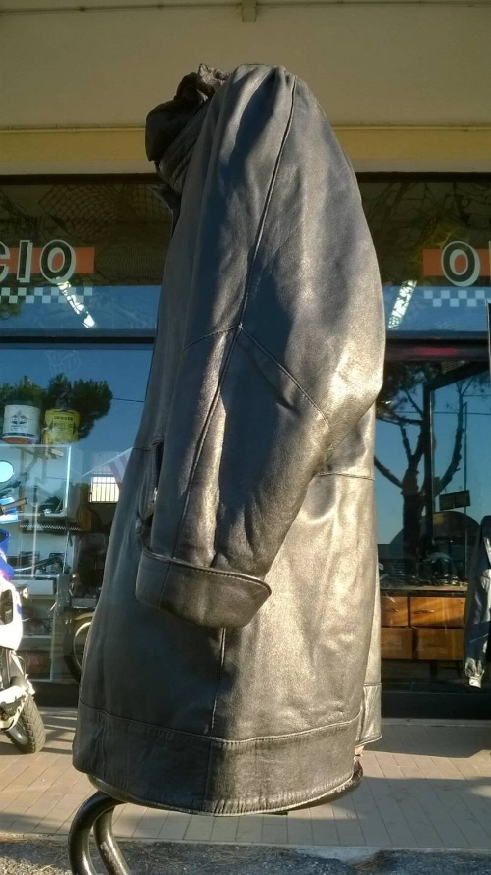 Giacca Donna Pelle Nera Artigianale (2)