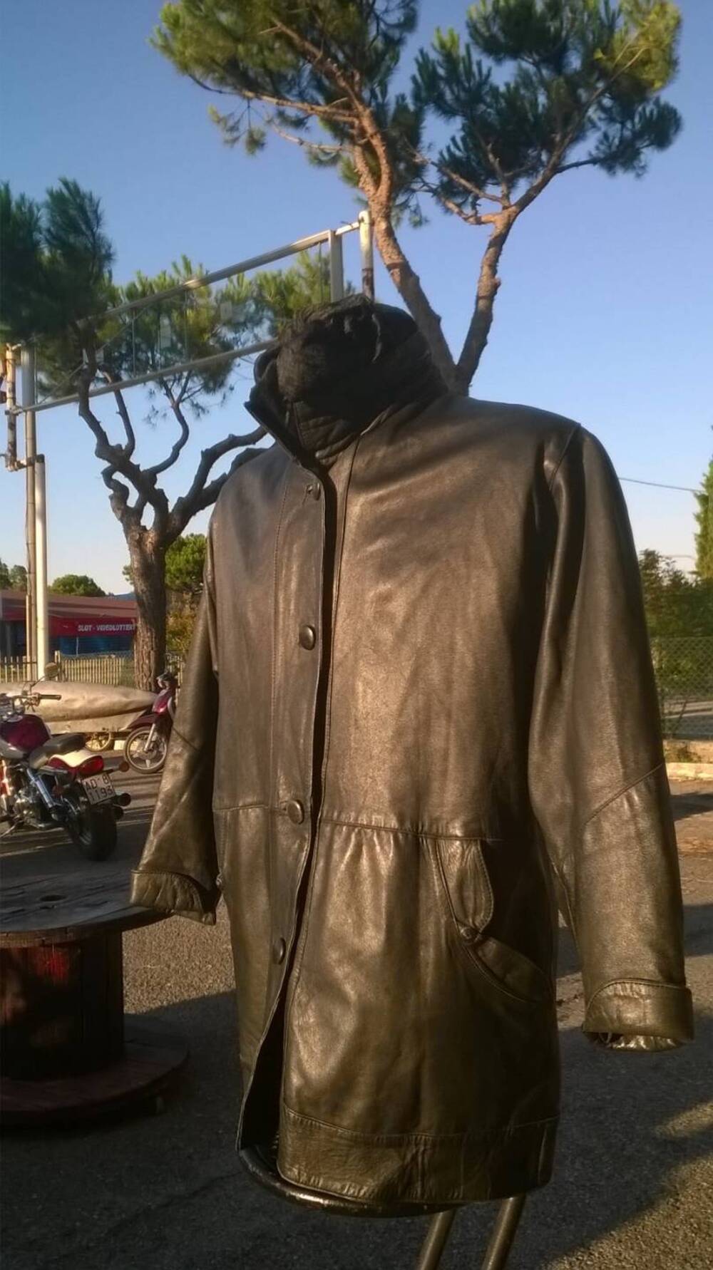 Giacca Donna Pelle Nera Artigianale (8)