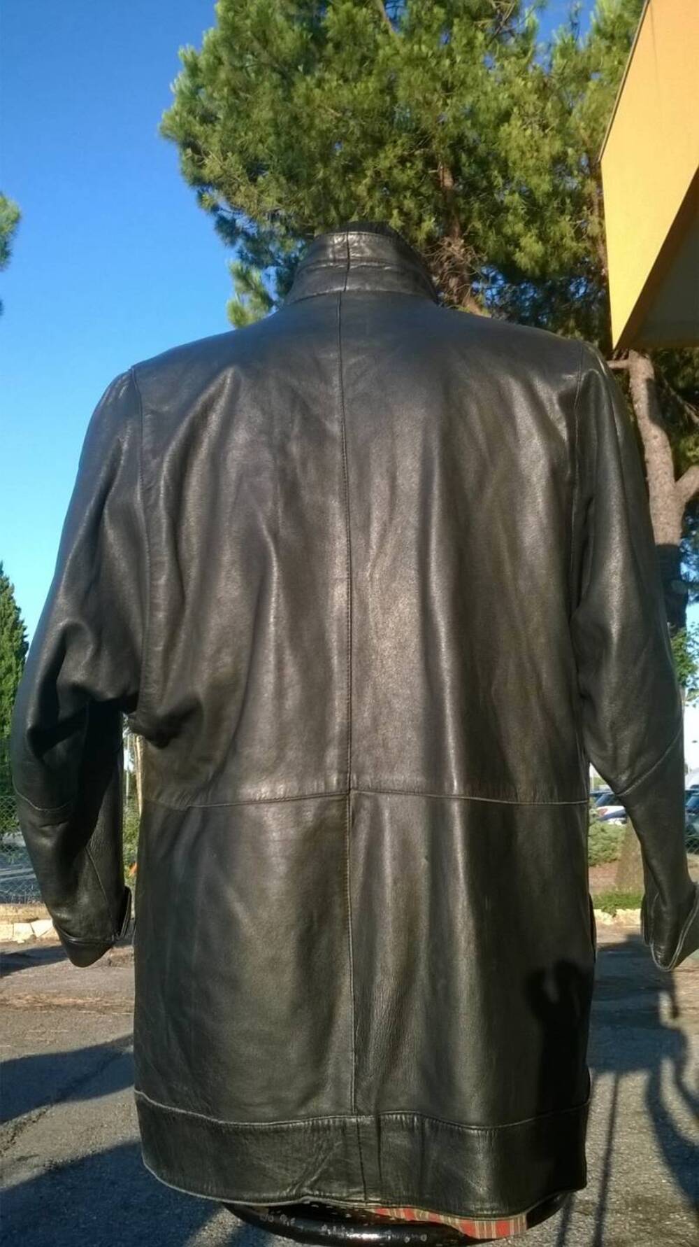 Giacca Donna Pelle Nera Artigianale (5)