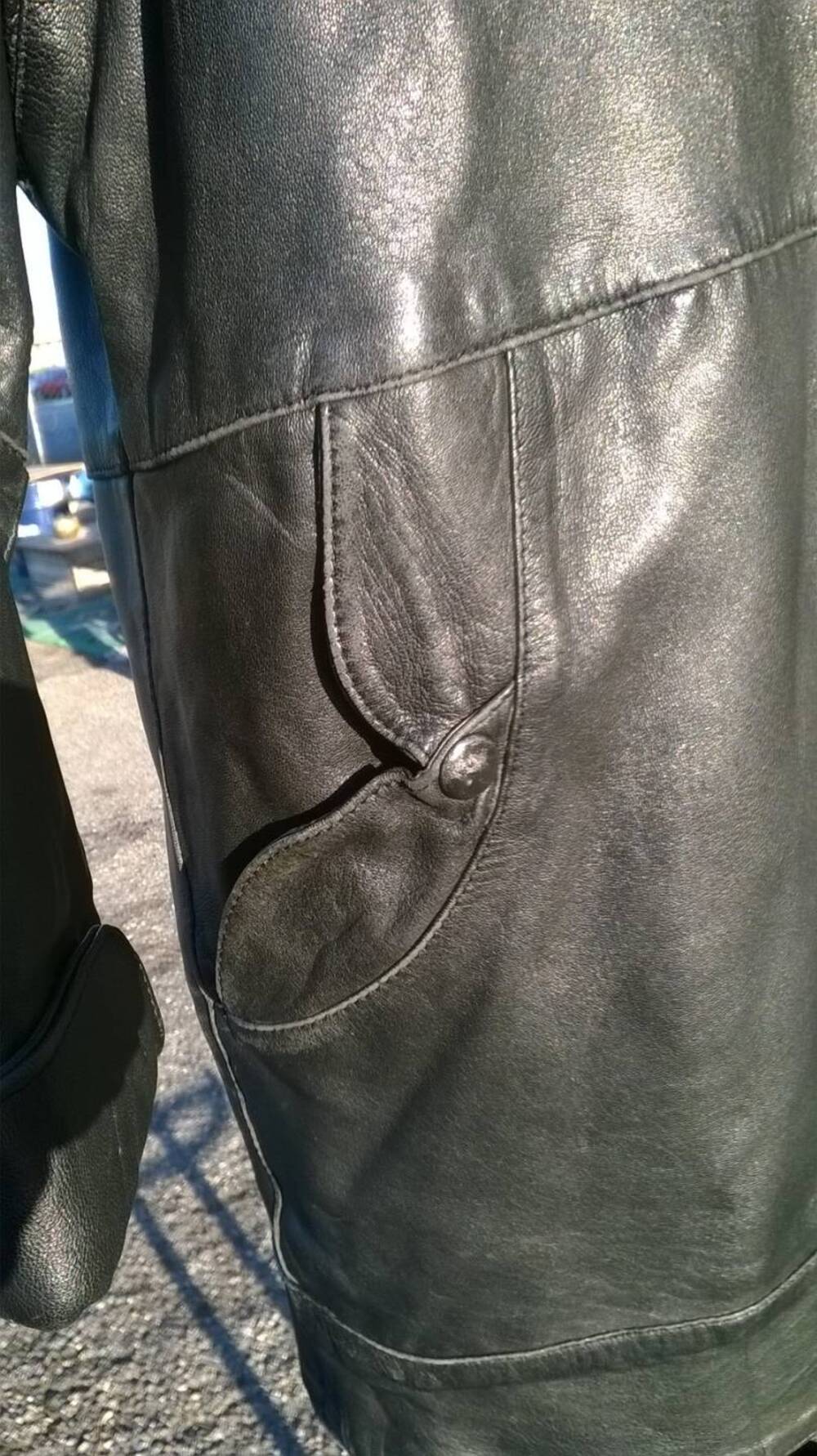 Giacca Donna Pelle Nera Artigianale (6)