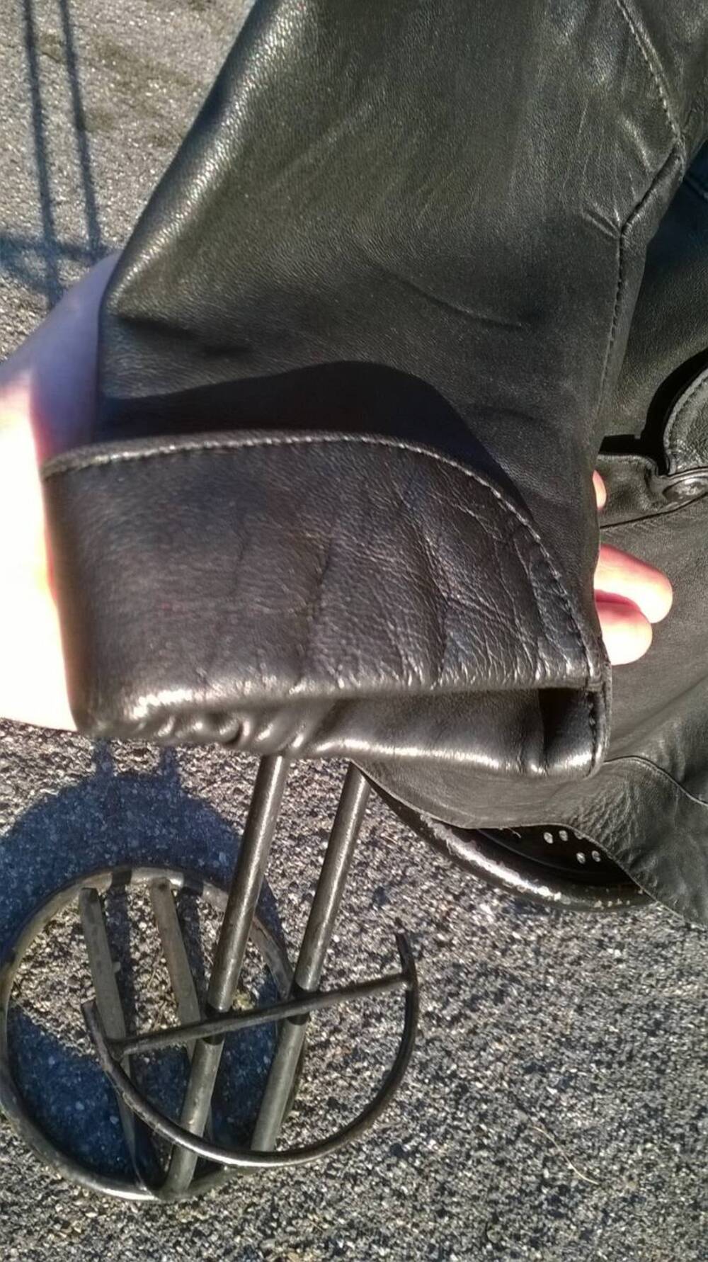 Giacca Donna Pelle Nera Artigianale (7)