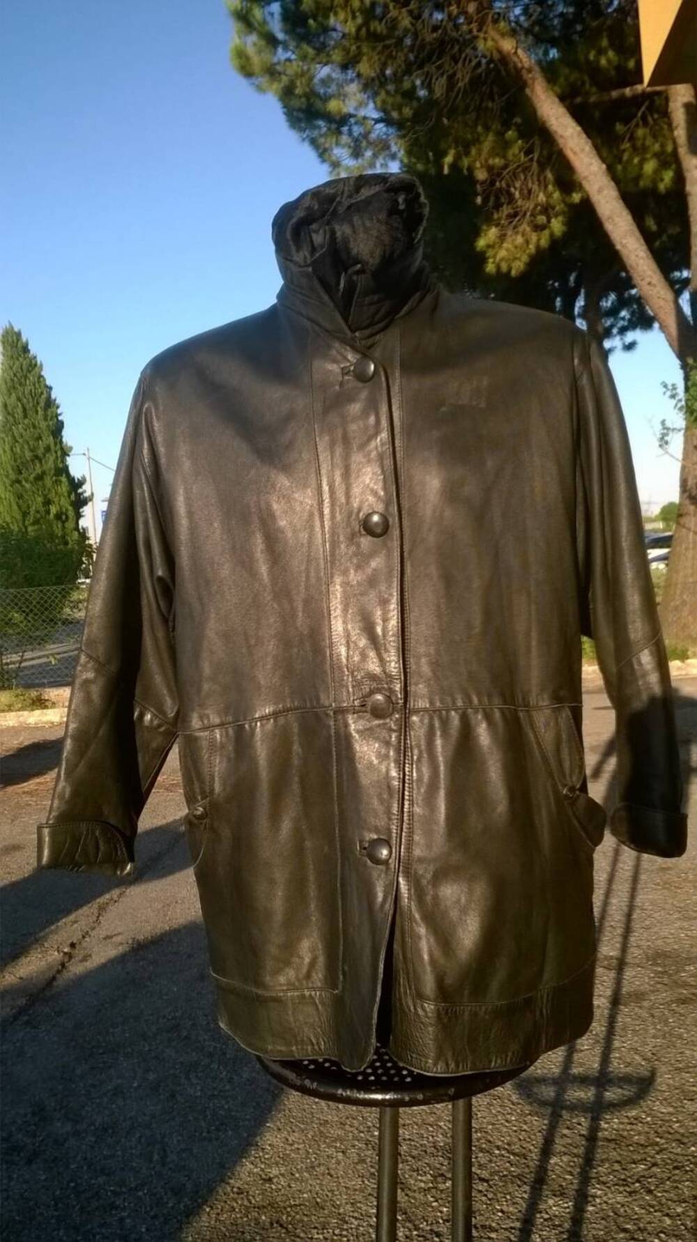 Giacca Donna Pelle Nera Artigianale