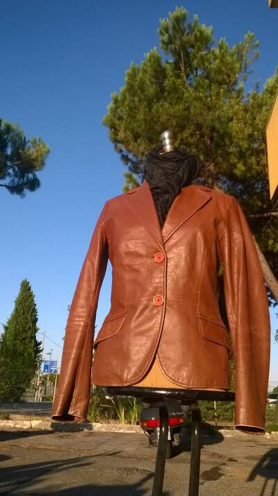 Giacca Zara Pelle Marone