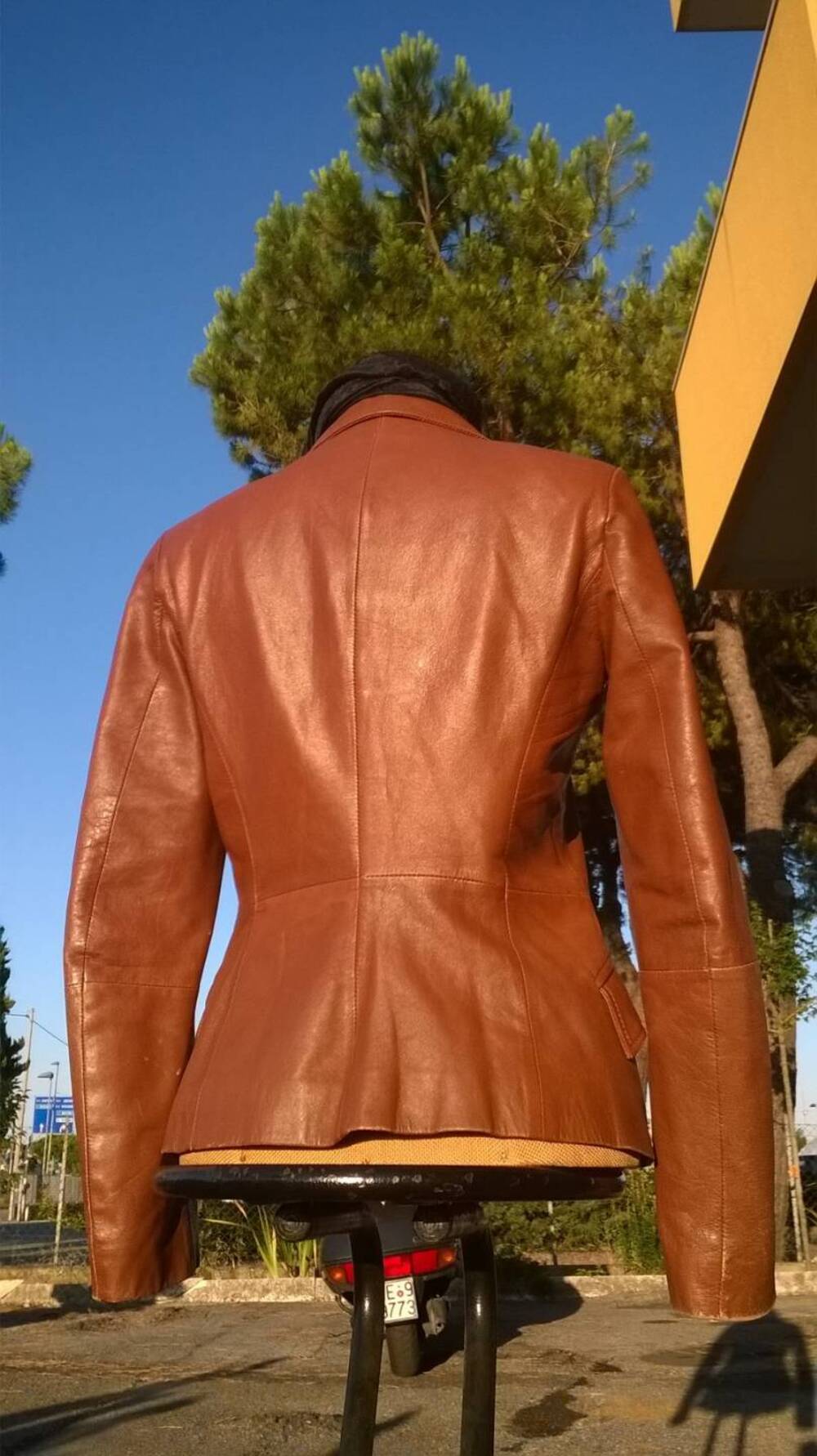 Giacca Zara Pelle Marone (10)