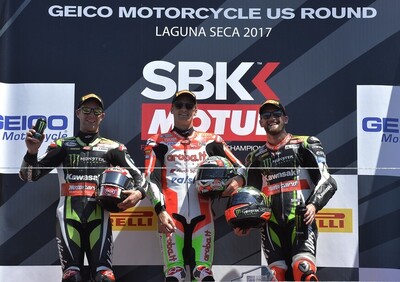 SBK 2017.  Davies si impone in gara1 a Laguna Seca