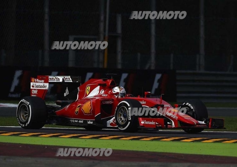 F1, Gp Monza 2015, la prima volta in Rosso di Vettel