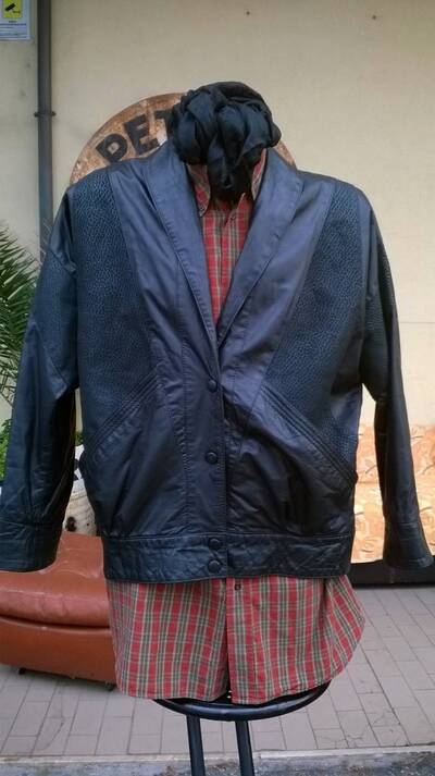 Giacca Marmorizzata Genuine Leather