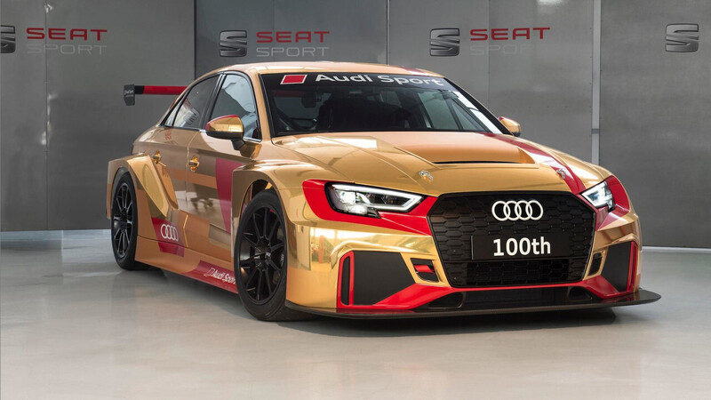 Una Audi RS3 LMS tutta d&#039;oro