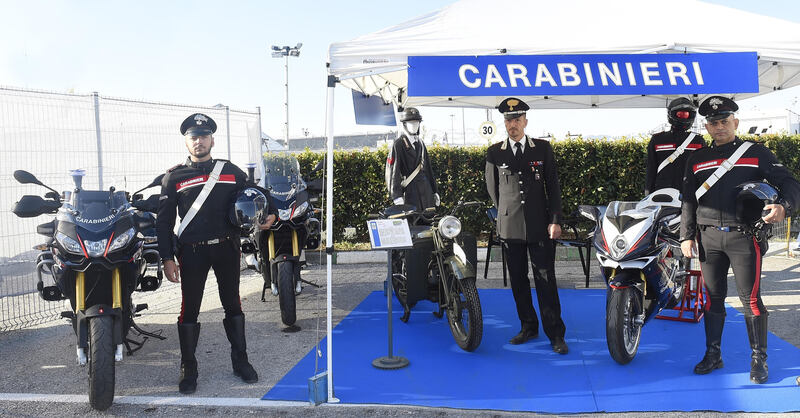 Alla MotoGP le moto dei Carabinieri