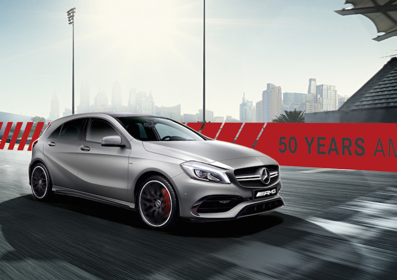 A 45 4MATIC &ldquo;Edition 50&ldquo; per i 50 anni di Mercedes-AMG