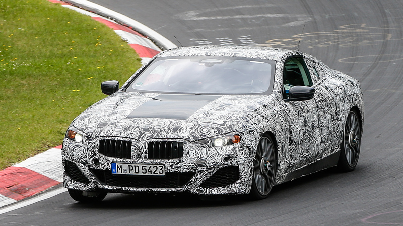 BMW Serie 8, le foto spia al N&uuml;rburgring