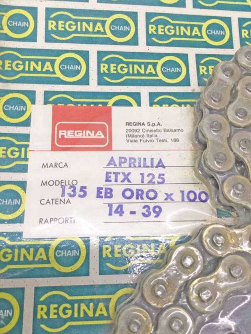 Kit Trasmissione ETX 125 Regina Catene Calibrate (2)