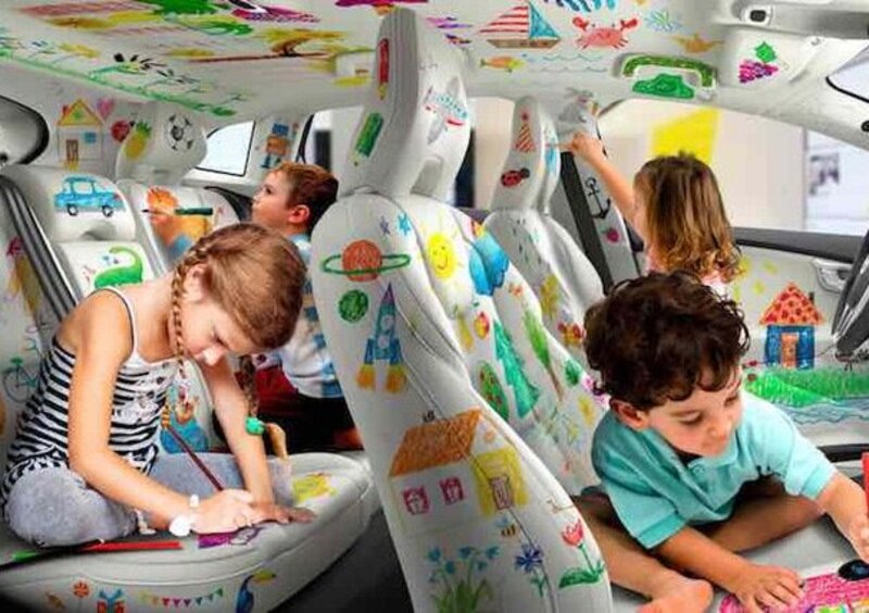 Colouring-in car, ecco la prima auto con gli interni da colorare