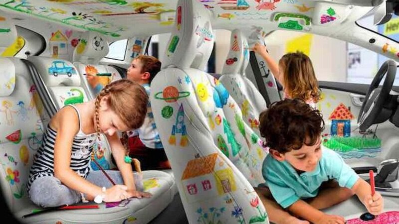 Colouring-in car, ecco la prima auto con gli interni da colorare