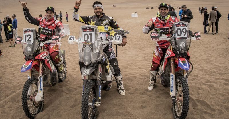 Cross-Country Rally 2017. Atacama. Doppietta cilena. Quintanilla (Husqvarna) e Casale (Quad Yamaha)