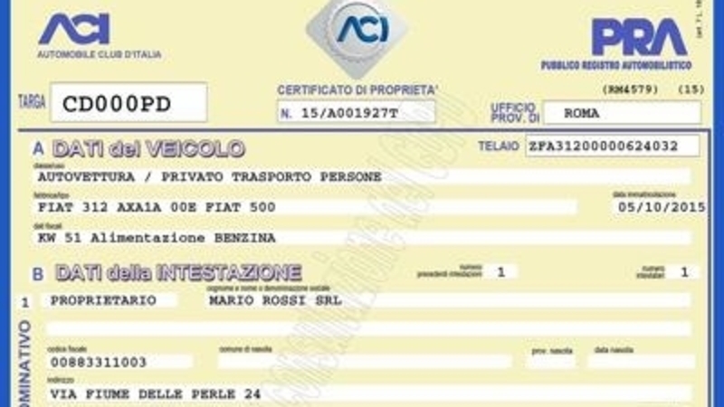 Certificato di propriet&agrave; digitale: la &quot;mossa&quot; di ACI per salvare il PRA?