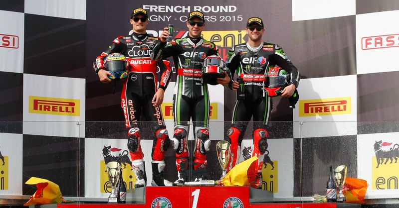 SBK 2015 Magny Cours. Doppio Rea