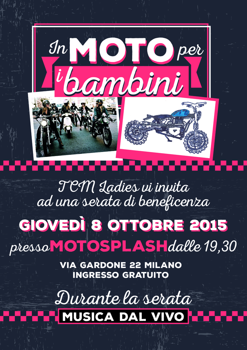 Da Ciapa la Moto serata di beneficenza per "SOS Villaggi dei Bambini"