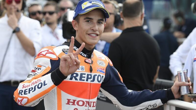 MotoGP 2017. Marc Marquez segna il miglior tempo nel warm-up a Misano