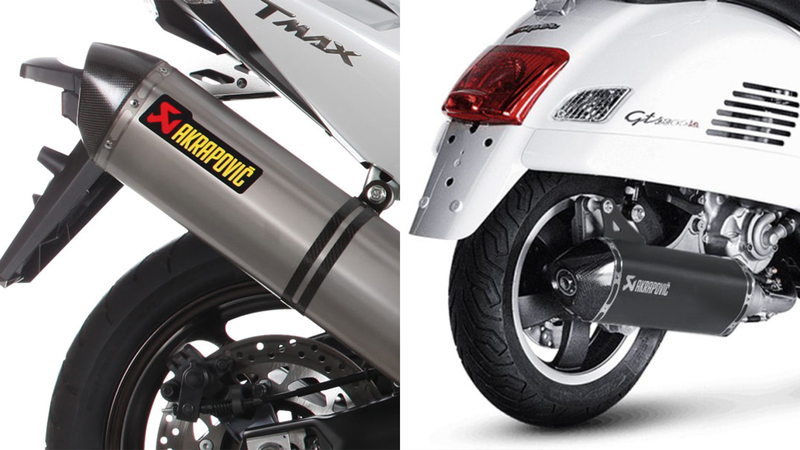 Akrapovic Yamaha X-Max 400 e Vespa GT300