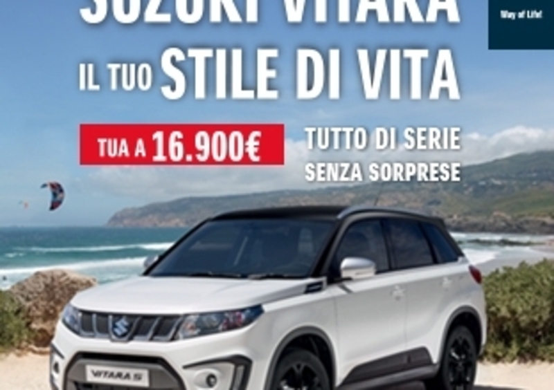 Suzuki nuova Vitara in offerta a 16900 &euro;