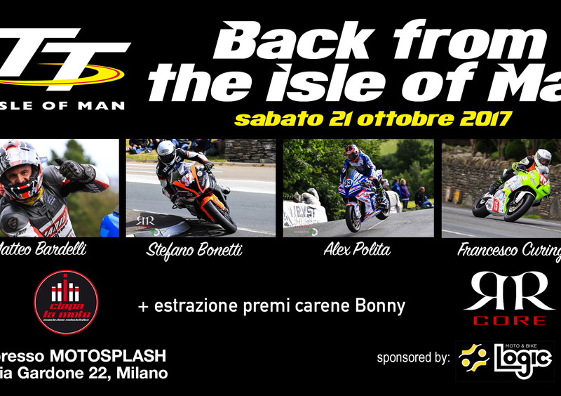 "Back from the Isle of Man", la serata TT di Ciapa la moto