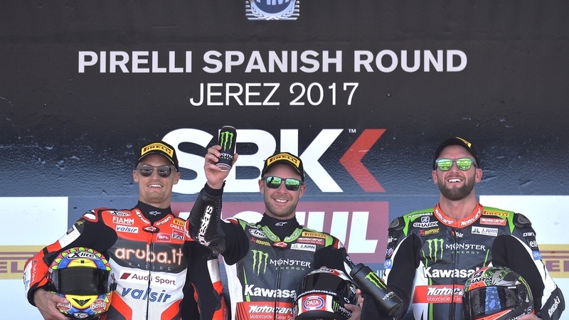 SBK 2017. Jonathan Rea vince Gara-1 a Jerez