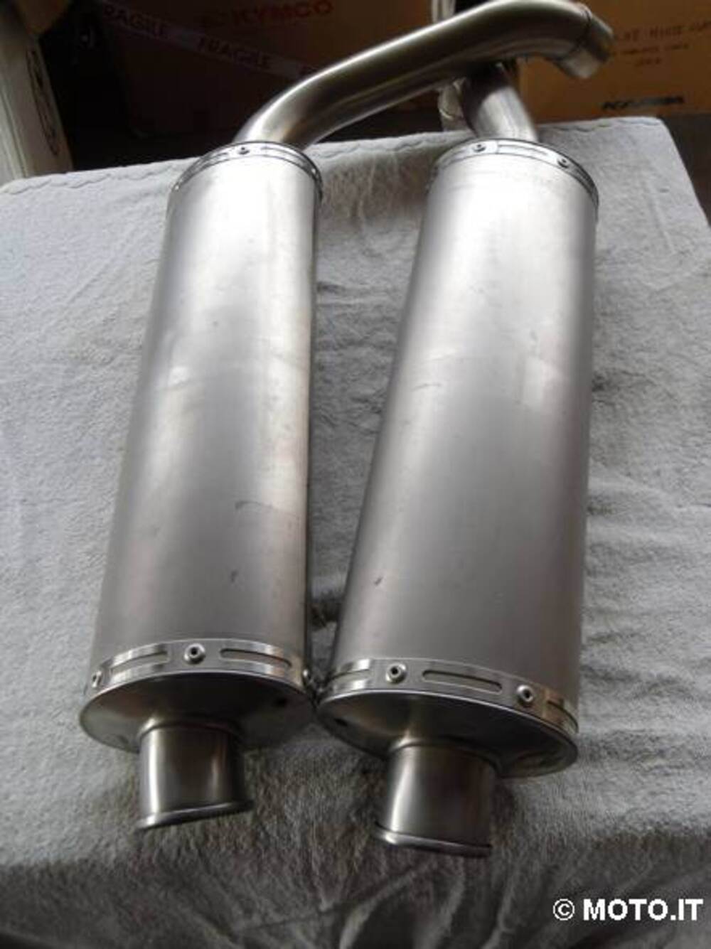 COPPIA TERMINALI Leovince TITANIO 50