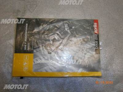 LIBRETTO USO E MANUTENZIONE ITALIANO Aprilia LIBRETTO DORSODURO 750 USO MANUTENZIONE