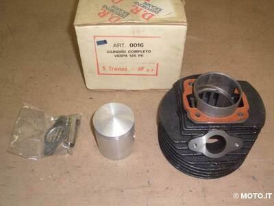 cilindro completo dr 5 travasi pistone 57 Piaggio CILINDRO COMPLETO VESPA PK 125