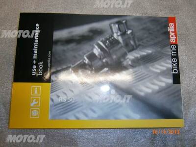 LIBRETTO USO E MANUTENZIONE APRILIA LIBRETTO RS 50 2006/10 USO E MANUTENZIONE